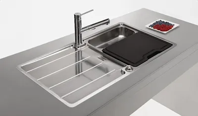 Zdjęcie produktu dla FRANKE HDX 284 stal nierdzewna, wąski blat / zlicowany, 895 x 510 mm, odwracalny,