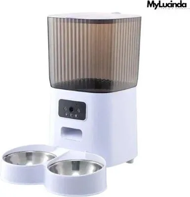Produktbild von Automatische Futterbox mit Kamera und Doppelnapf, WIFI, Sprachaufzeichnung für Katze und Hund