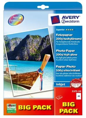 Obrázek produktu pro AVERY Zweckform Superior Inkjet Photo Paper A4 200g 50 listů