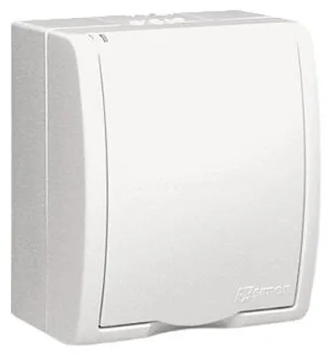 Produktbild von Kontakt-Simon AQGZ1/11, Weiß, Kunststoff, IP54, 250 V, 60 mm, 46 mm