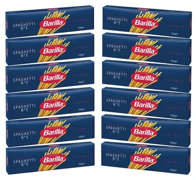 Immagine prodotto di Barilla spaghetti numero 5 di grano duro Pasta 500g confezione da 12 pezzi