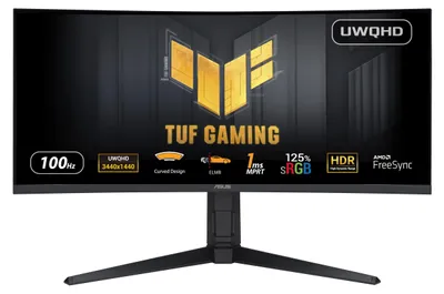 Produktbild von ASUS TUF VG34VQEL1A 86,4cm (34") UWQHD VA Gaming Monitor HDMI/DP 100Hz 300 cd/m²