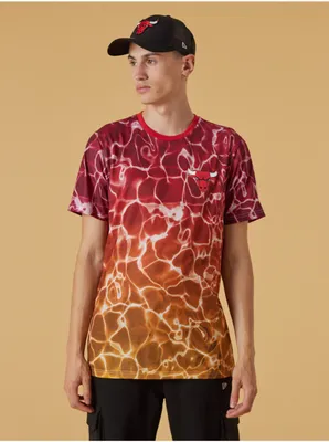 Produktbild von Gelb und rot gemustertes Herren T-Shirt New Era Chibul - L