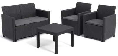 Produktbild von KETER Marie Gartenmöbel-Set Graphit 252642