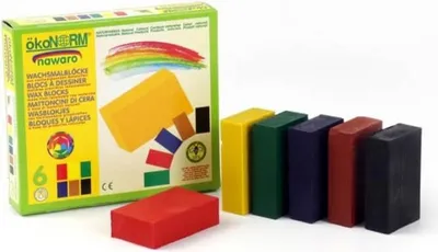 Produktbild von ökoNorm Wachsmalblöcke nawaro - 6 Farben