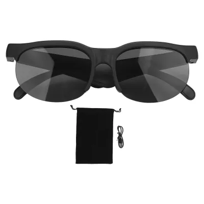 Produktbild von KI Übersetzungs Sonnenbrille – Bluetooth Smart Glasses mit Mikrofon & 144 Sprachen für Musik, Anrufe, Sport & Echtzeitübersetzung