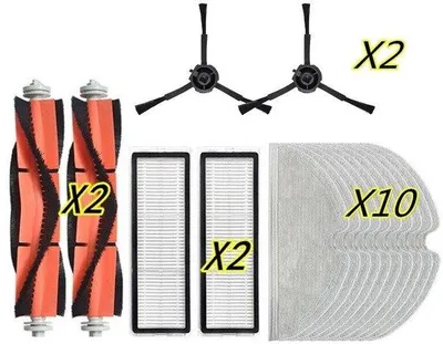 Obrázok produktu pre Náhradné diely pre robotické vysávače, kompatibilné s robotickým vysávačom Mi Robot Vacuum-Mop2 Pro+ Cleaner STYTJ02ZHM.
