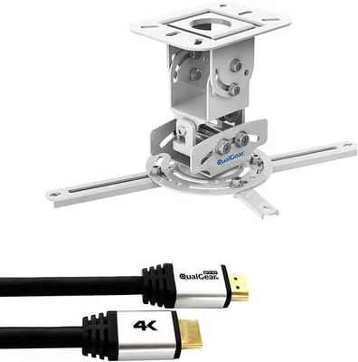 Obrázok produktu pre Držiak projektora s 15,5 m HDMI káblom, biely