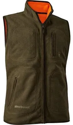 Productafbeelding van Gamekeeper fleecevest voor heren, omkeerbaar (veiligheidsoranje), maat XL