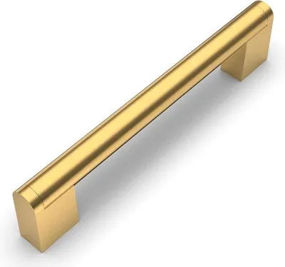 Produktbild von Famanu Möbelgriffe Goldfarben - 10 Stück, 128 mm Bohrabstand