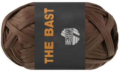 Produktbild von Lana Grossa THE BAST Papierbast aus natürlicher Holzzellulose - ideal für Dekoartikel & Taschen Farbe 012 - Dunkelbraun