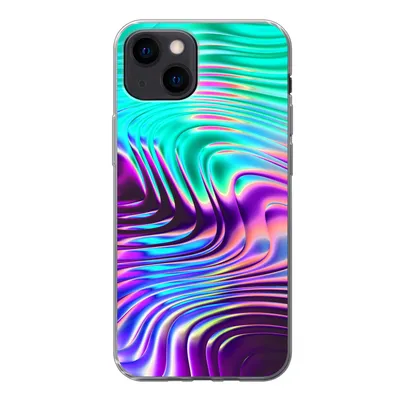 Produktbild von MuchoWow® Handyhülle Schutzhülle Hülle für iPhone 13 mini Kunst - Golf - Psychedelisch Silikon Softcase Handy Hülle - Softcase