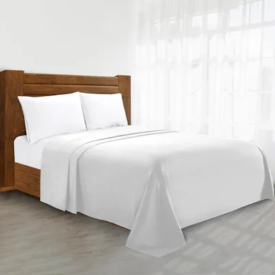 Immagine prodotto di Lenzuolo matrimoniale, 90" x 102", bianco, per la camera da letto