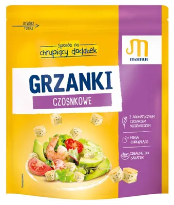 Zdjęcie produktu dla Grzanki czosnkowe Mamut 150 g