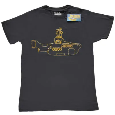 Produktbild von The Beatles | Offizielles Band T-Shirt | Yellow Submarine (Diamante), klein, schwarz