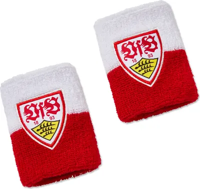 Produktbild von VfB Stuttgart Schweißband 2er Set rot/Weiss offizieller Lizenzartikel