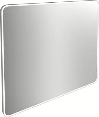 Produktbild von Wandspiegel mit LED-Licht Rahmen, 80 x 68 cm, Lichtquelle, mit abgerundeten Kanten