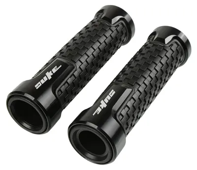 Produktbild von Motorrad Lenkergriffe 22mm Universal Aluminium Gummi Schwarz für Duke RC