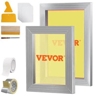 Immagine prodotto di VEVOR Macchina serigrafica a telaio in 2 parti 25,4x35,6/20,3x25,4cm 110 maglie