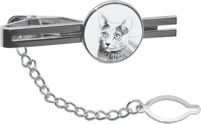 Productafbeelding van Russische blauwe kat speld voor stropdas met kat Art-Dog