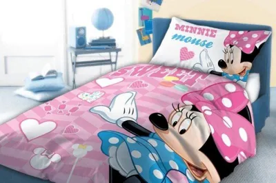 Obrázek produktu pro Dětské povlečení Disney Minnie Mouse 40 x 60 cm + 100 x 135 cm