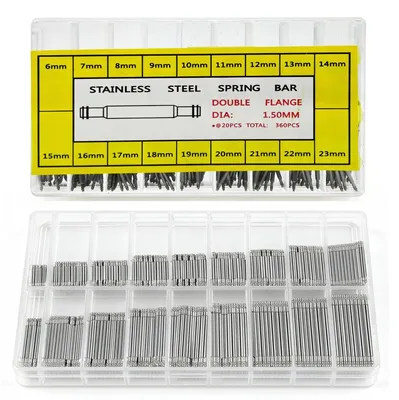 Imagen del producto de Pasador de reloj - Varillas de resorte - 360 unidades - Para correas de 6 a 23 mm