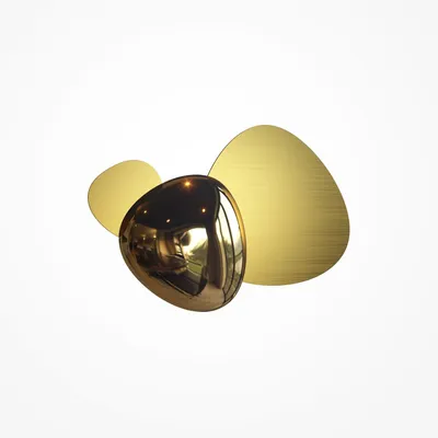 Immagine prodotto di Applique in metallo LED 36,3 cm di larghezza in oro 3000 K luce bianca calda 350 lm Moderno