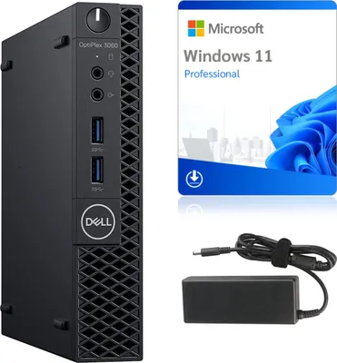 Produktbild von Komputer PC Dell MAŁY PC OptiPlex 3060 Micro BIURO SZKOŁA DOM i5-8500 32/1000 GB SSD Win11 Grade A
