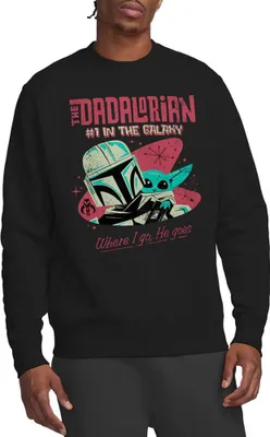 Productafbeelding van Star Wars - "#1 Dadalorian Where I Go" Sweater voor heren/dames, uni model, TV21133 (maat M) (zwart)