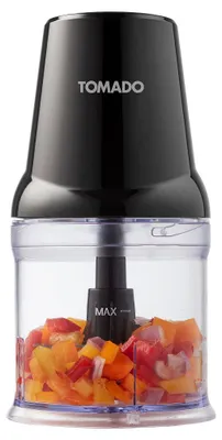 Produktbild von Tomado Zerkleinerer Küchenmaschine 0,5L 400W schwarz - kompakter Food Chopper