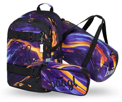Produktbild von Baagl Schulrucksack Set Jungen 3 Teilig Schultasche 25 l - Vibe
