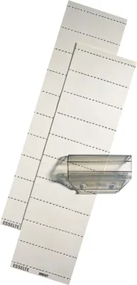 Produktbild von Blanko-Schildchen 60x21mm weiß VE=30x100 Stück