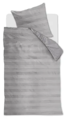 Produktbild von At Home Baumwoll-Bettwäsche-Garnitur Soft Shine Farbe Light Grey Größe 155x220+80x80