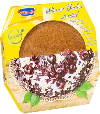 Image de KuchenMeister Fonds de tarte viennois foncés trois fonds individuels aérés 400g