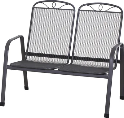 Produktbild von SIENA GARDEN Elda 2er Bank matt-anthrazit