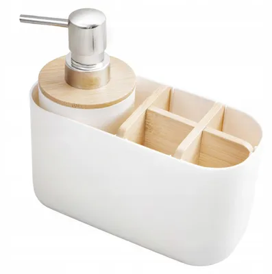 Obrázek produktu pro Yoka Home Sada koupelnových doplňků bílá bambus