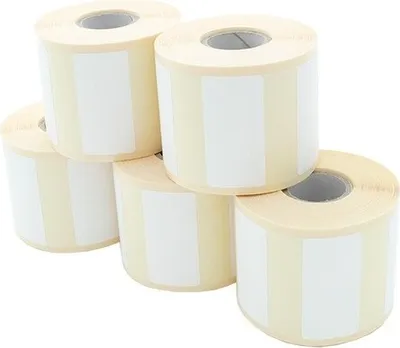 Produktbild von Etikettenrolle - Thermodirekt 50 x 25mm, D83mm, Kern 25, 750 Etiketten/Rolle, permanent für Citizen CBM270