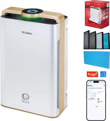 Obrázek produktu pro Čistička vzduchu Webber AP9700 WIFI HEPA13 UV ionizátor zvlhčovač vzduchu