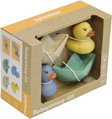 Produktbild von SpielMaus Baby Ente und Schiffe 4 Stück