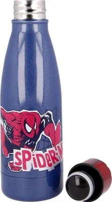 Produktbild von Thermo-Trinkflasche 340 ml | Marvel Spiderman | Kinder Edelstahl Flasche