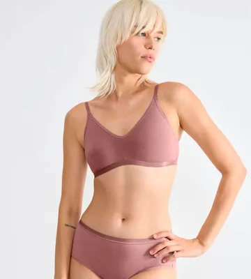 Image de Soutien-gorge sans armatures sloggi GO Daily Coton Soft pour femmes - CACAO - Taille S