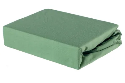 Produktbild von Bettlaken Spannbettlaken Laken aus Baumwolle 100% Jersey – 80x160 Minze