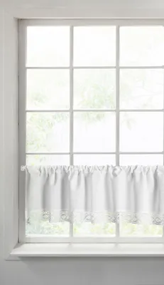 Image de Rideau VINCE blanc 30 x 150 cm Ruban fronceur