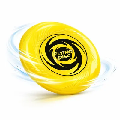 Produktbild von Frisbee Wurfscheibe für Kinder & Erwachsene – Wurfring als Garten-, Strand- & Outdoor-Spielzeug (Gelb)