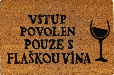 Obrázek produktu pro HOME ELEMENTS Rohož z kokosových vláken, Flaška vína, 40x60 cm