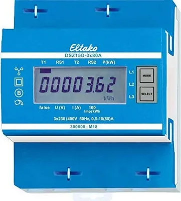 Produktbild von Eltako DSZ15D-3x80A Drehstromzähler elektronisch MID geeicht > 28380015