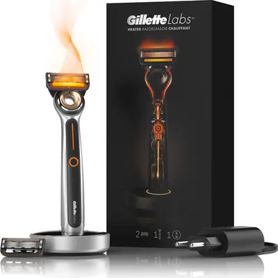 Produktbild von Gillette Labs Heated Razor Starterpack Herren-Rasierer Wasserdicht wärmend