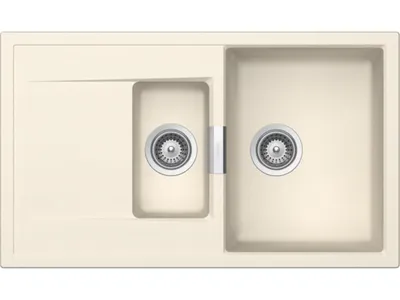 Produktbild von Schock Auflage-Einbauspüle Mono D-150 A Magnolia inkl. Holzschneidbrett