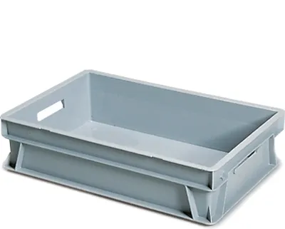 Produktbild von Rollcart Eurokasten grau 400x300x120mm