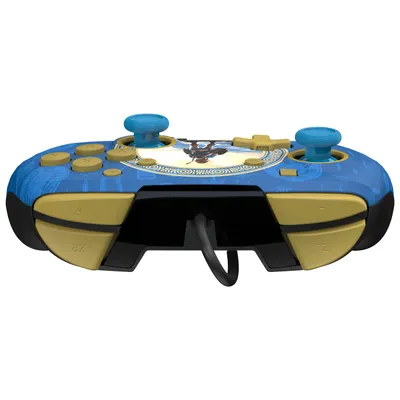 Produktbild von PDP Rematch: Hyrule Blue, Gamepad, Nintendo Switch, Nintendo Switch Lite, Nintendo Switch OLED, D-Pad, Home button, Analog / Digital, Kabelgebunden, USB